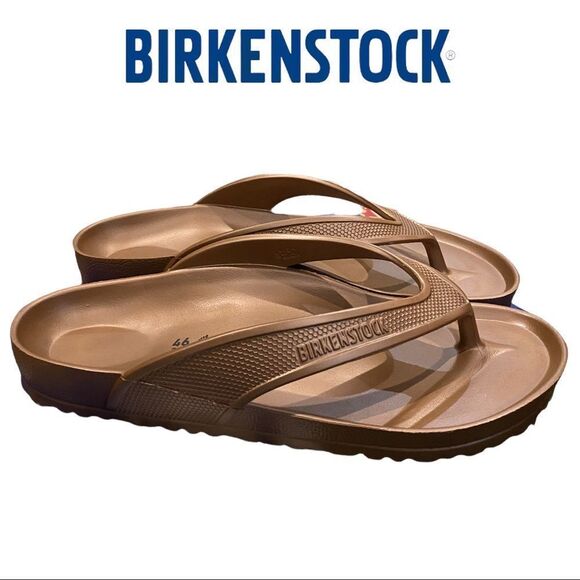 NEW Birkenstock Honolulu EVA Metallic Copper Men's Sandals 46 13 - Picture 2 of 5